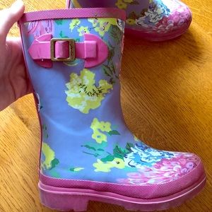 Joules girl rain boots size 13